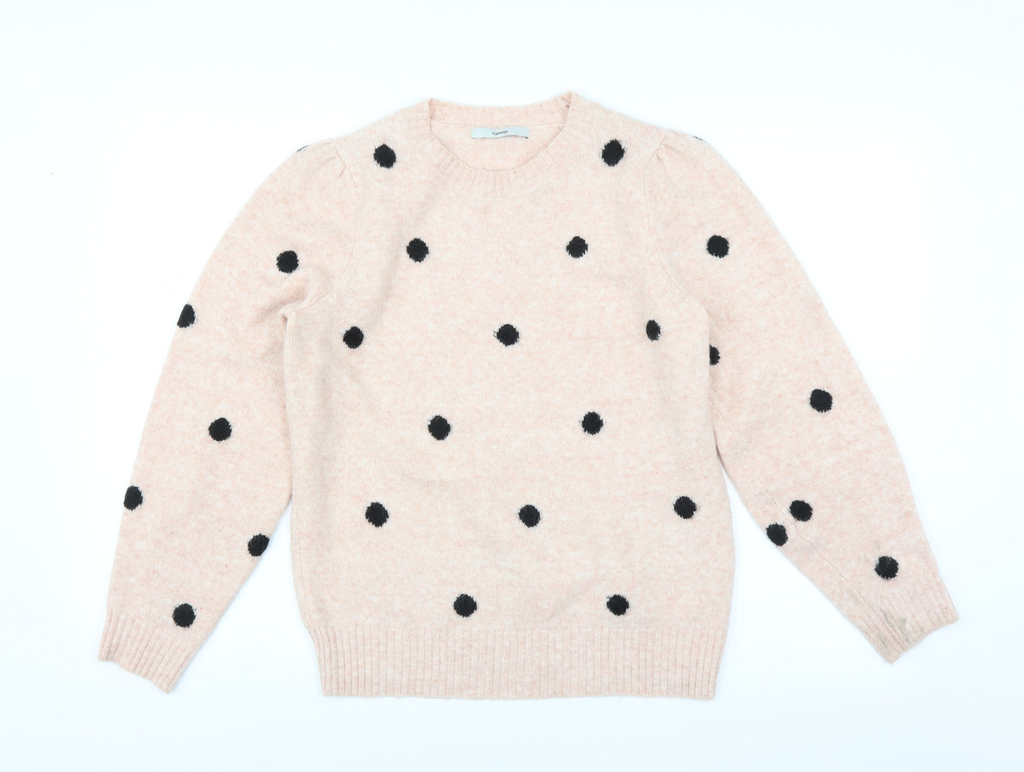 George Womens Pink Polka Dot  Pullover Jumper Size M