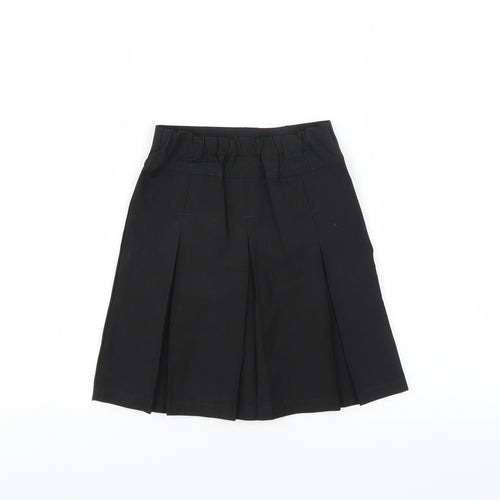 Lily & Dan Girls Black   A-Line Skirt Size 5-6 Years - pleated