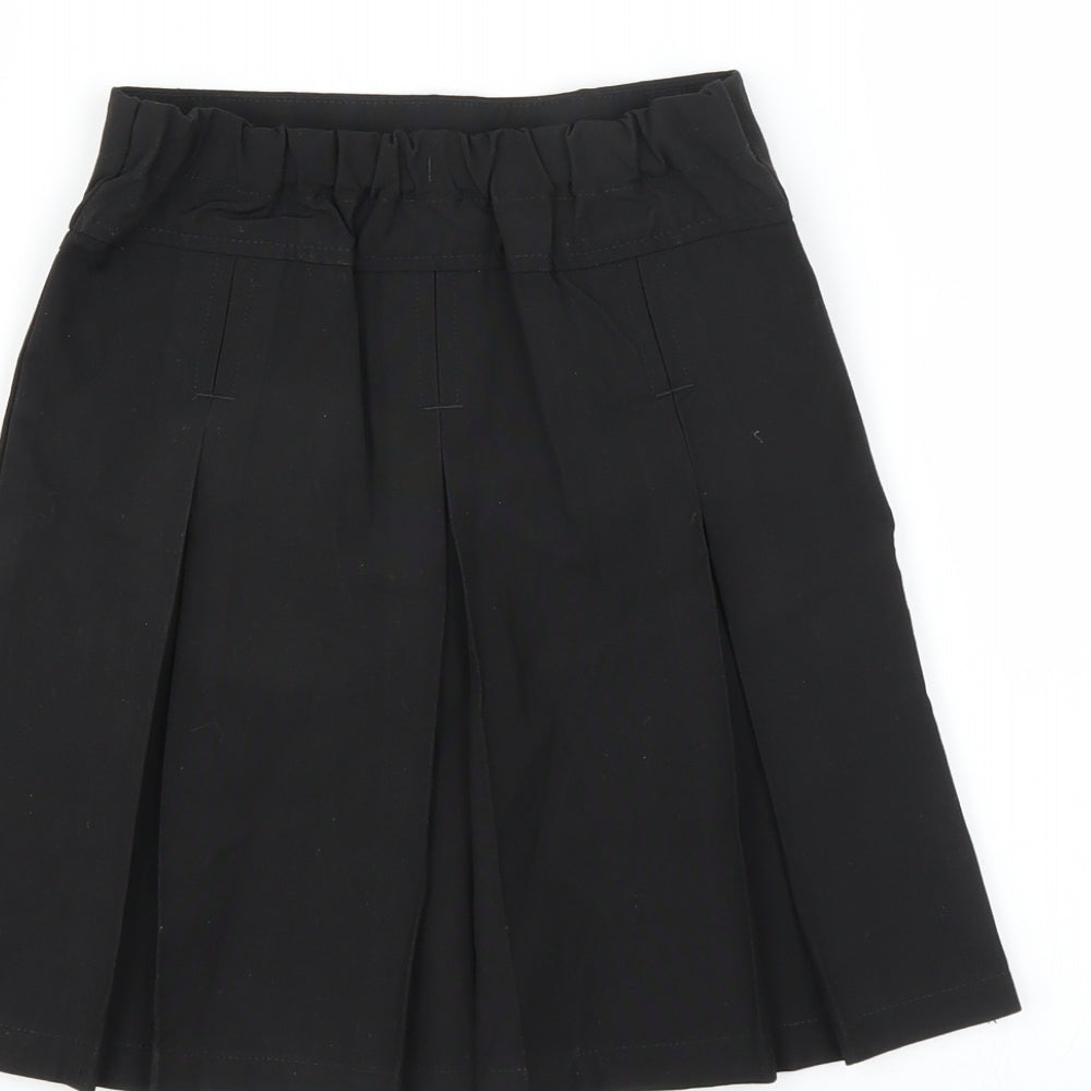 Lily & Dan Girls Black   A-Line Skirt Size 5-6 Years - pleated