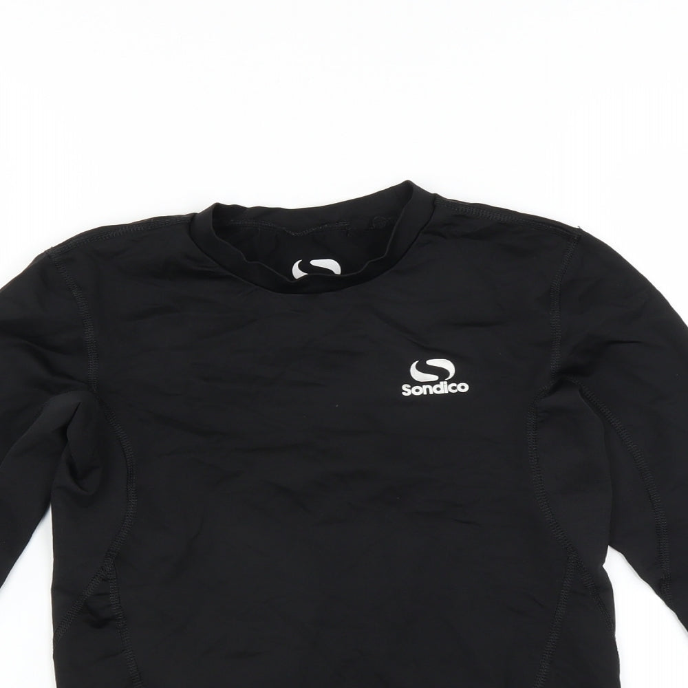 Sondico Boys Black   Basic T-Shirt Size 13 Years  - Base Layer