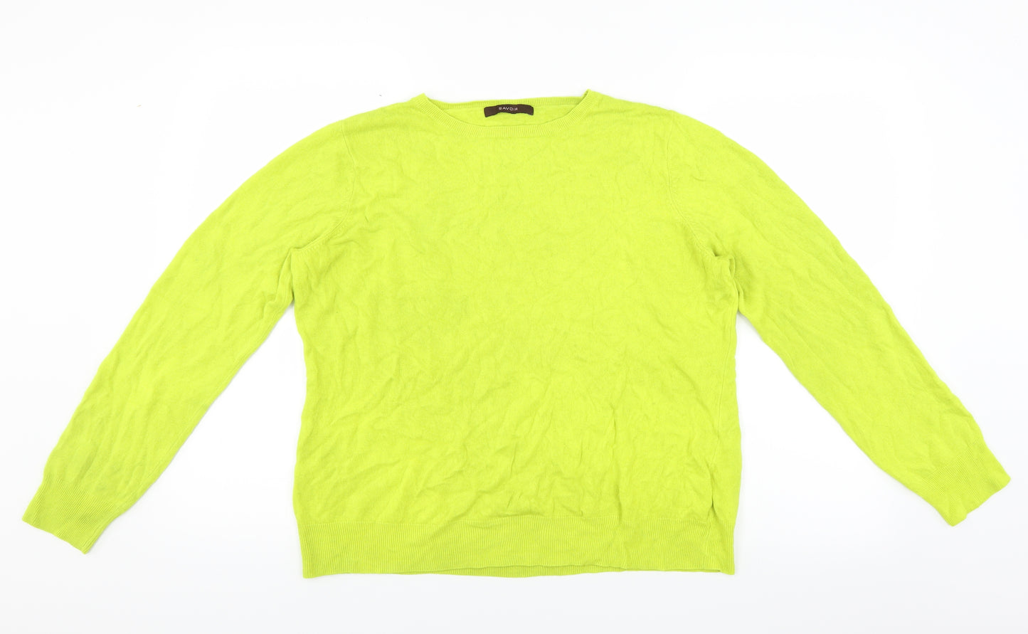 Savoir Womens Green   Pullover Jumper Size 20