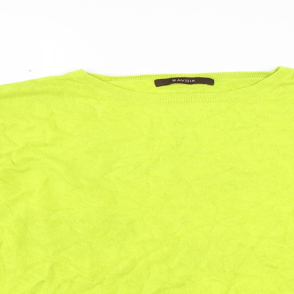 Savoir Womens Green   Pullover Jumper Size 20