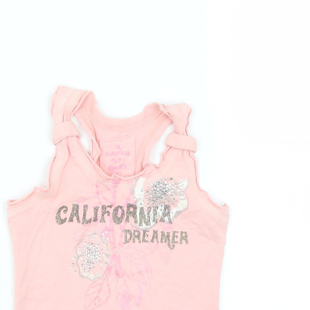 CQ Girls Pink   Basic Tank Size 4-5 Years