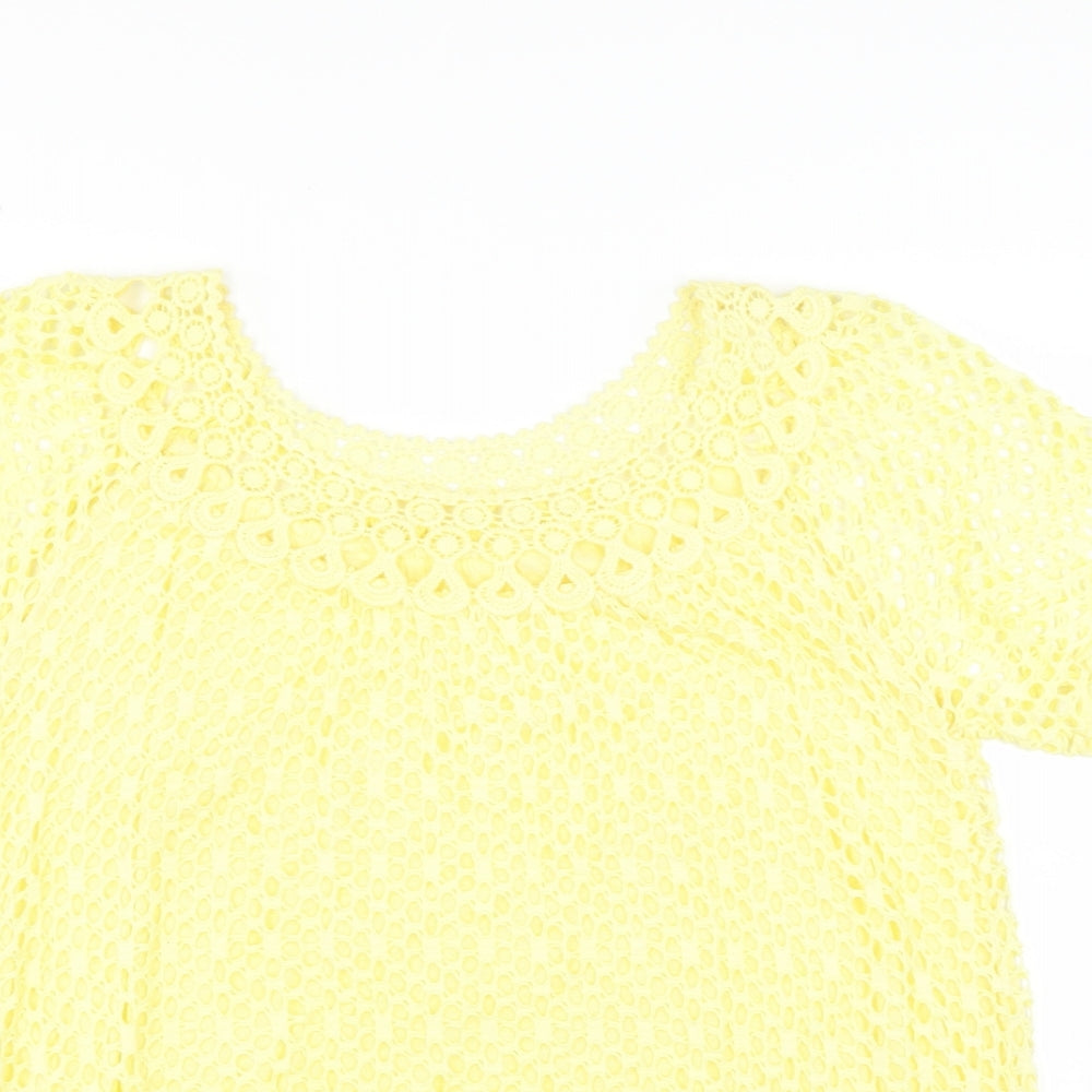 Preworn Womens Yellow   Basic Blouse