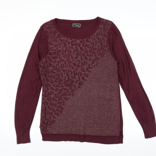 Originals Womens Purple   Pullover Jumper Size S  - glittery