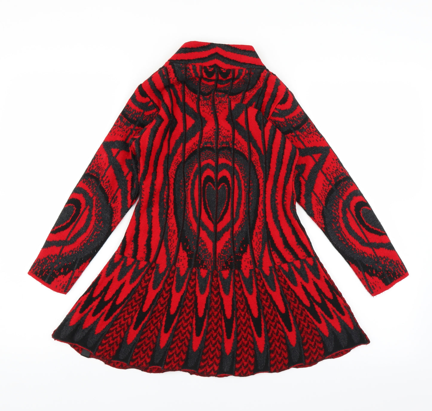 Active Plus Womens Red   Cardigan Jumper