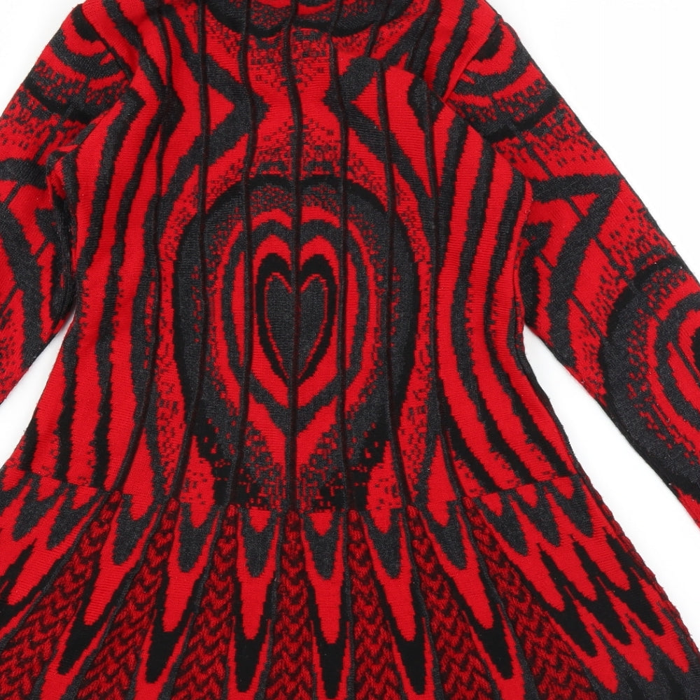 Active Plus Womens Red   Cardigan Jumper