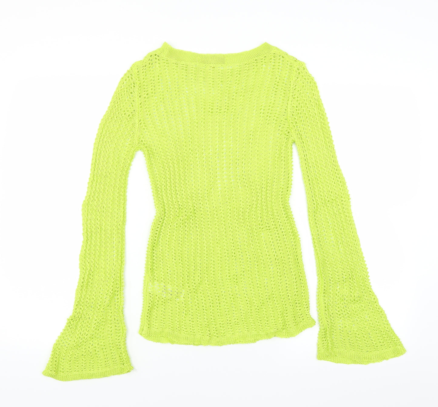 NEXT Womens Green   Pullover Jumper Size 6  - open knit