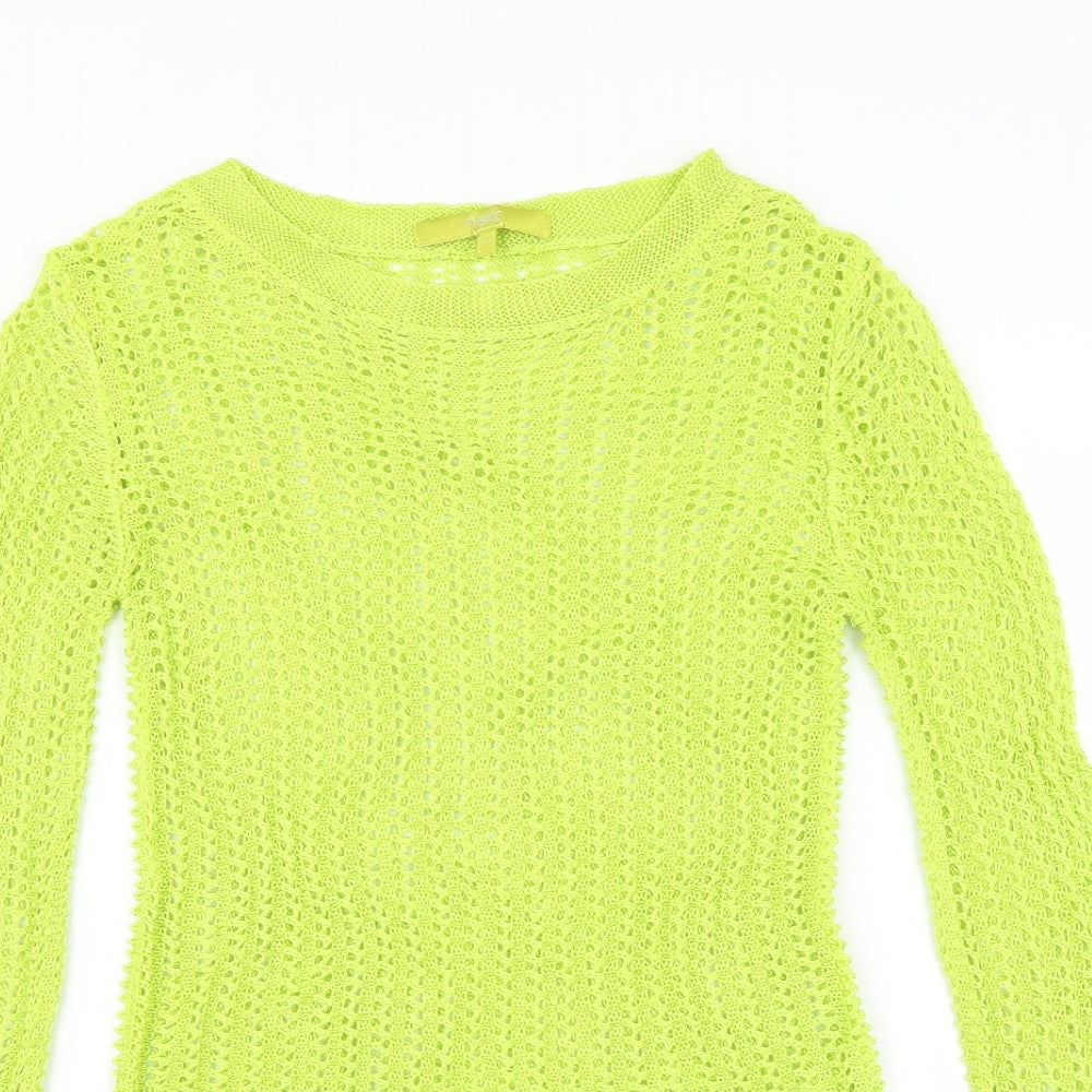 NEXT Womens Green   Pullover Jumper Size 6  - open knit