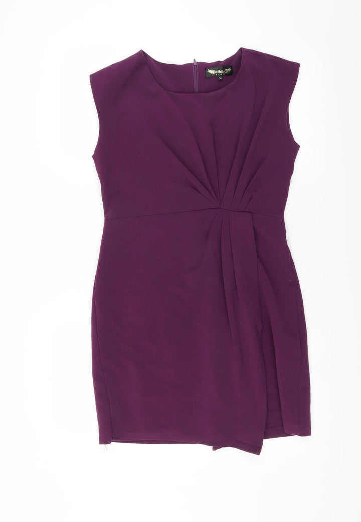 Angeleye Womens Purple Sheath Size M
