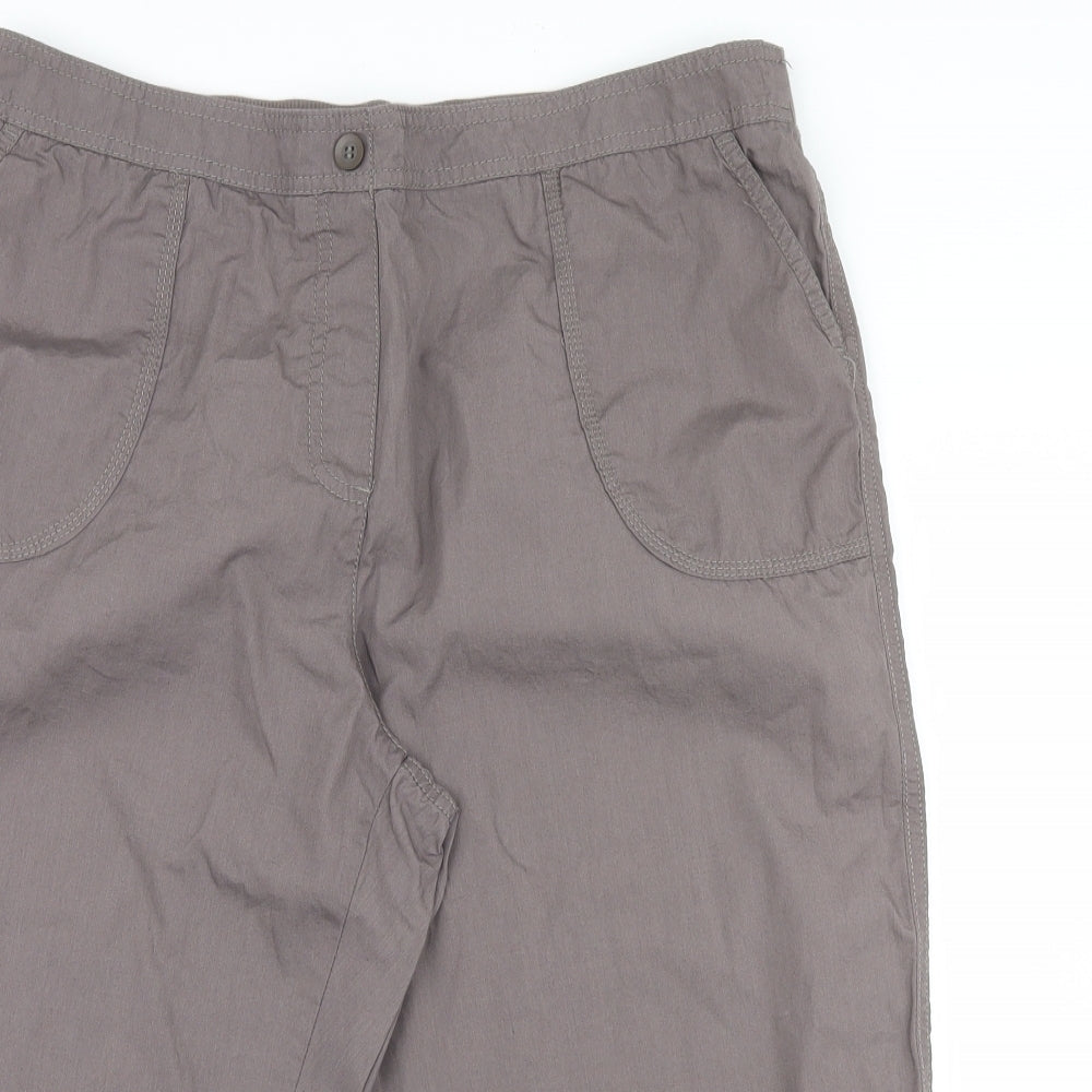 Bm Casual Womens Brown   Cropped Trousers Size 18