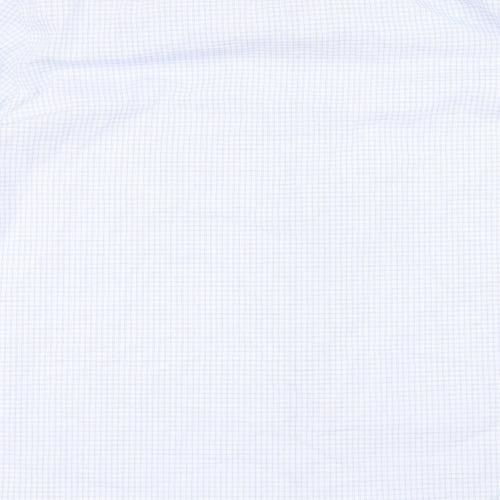 Tu  Mens Blue Check   Button-Up Size 17