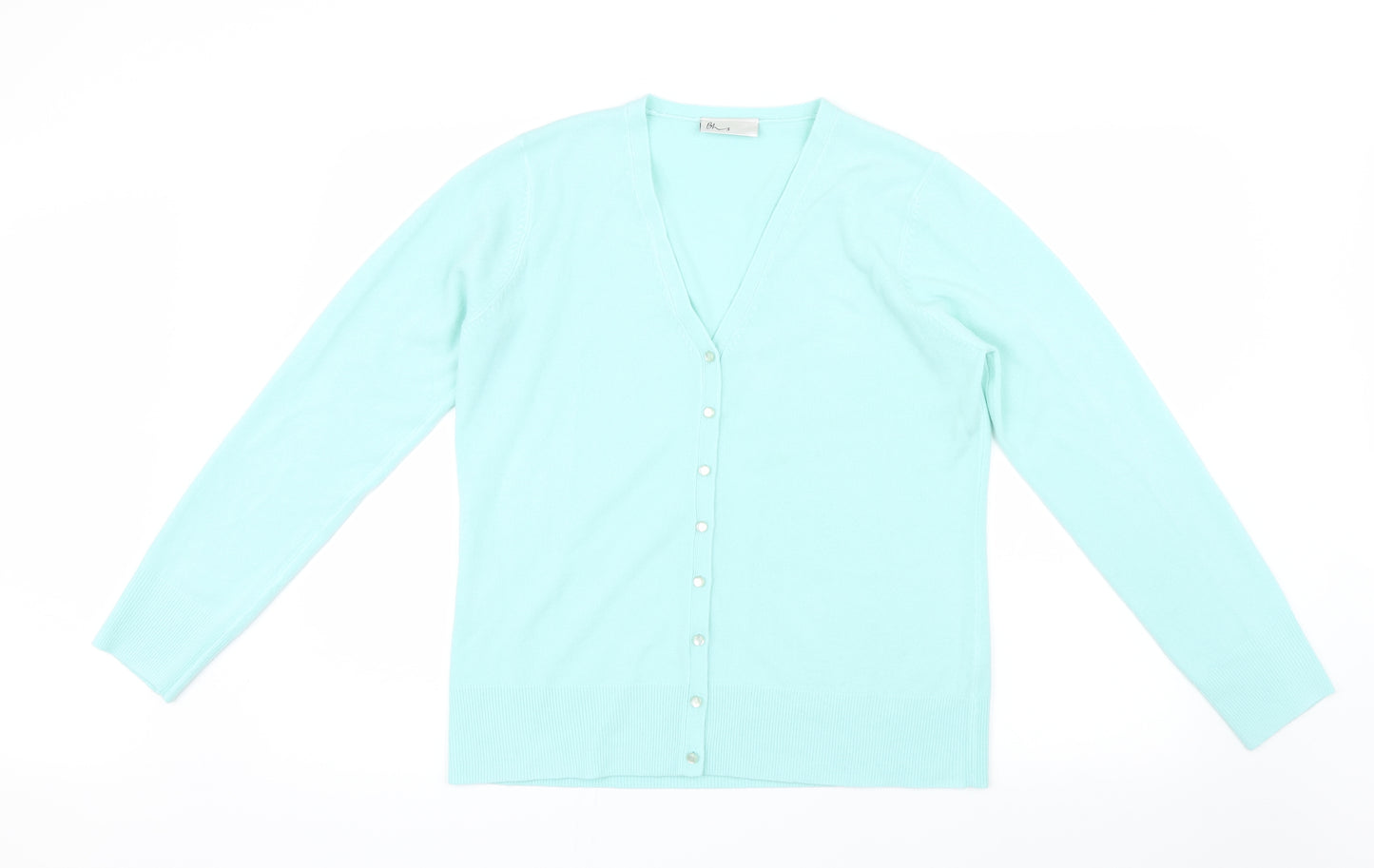 BHS Womens Green  Knit Cardigan Jumper Size 14