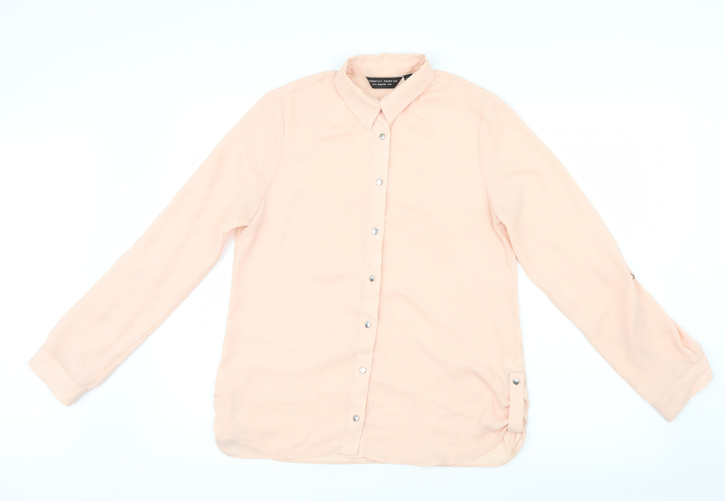 Dorothy Perkins Womens Pink  Mesh Basic Blouse Size 8