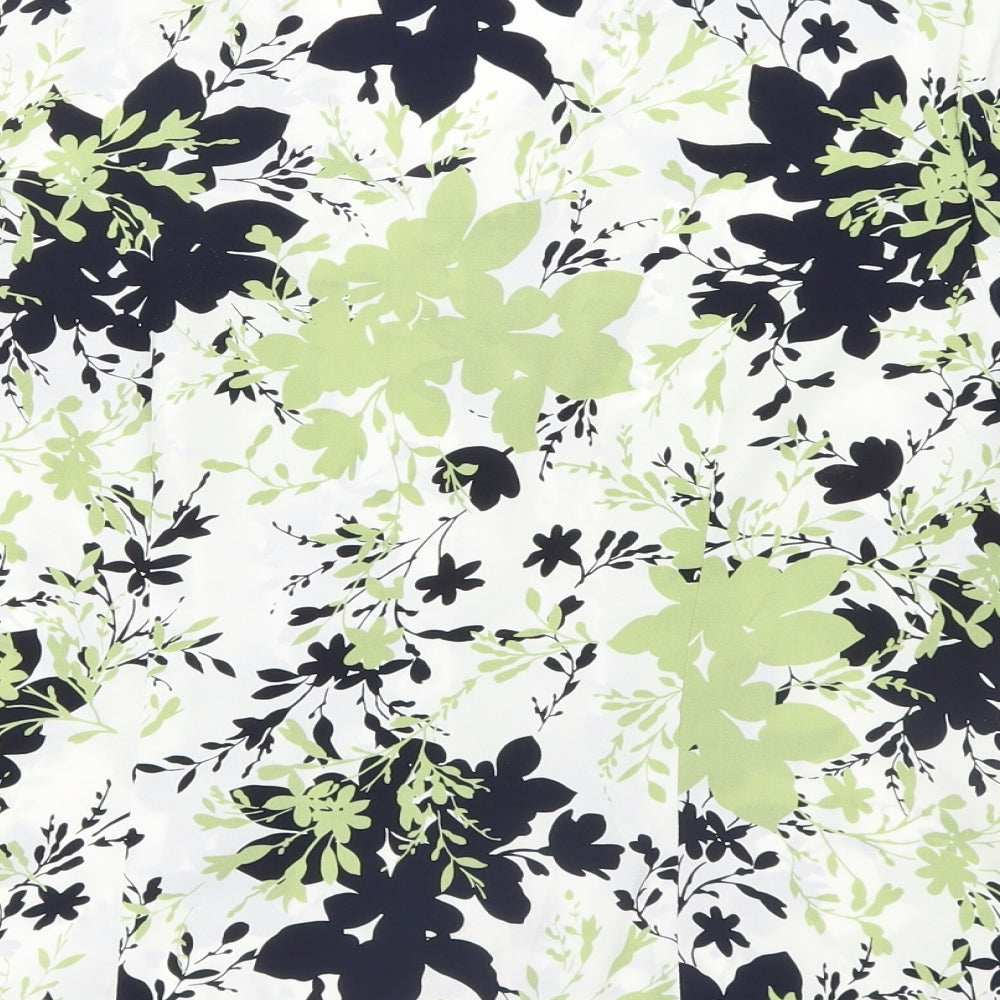 Eastex Womens Green Geometric  Basic Blouse Size 12