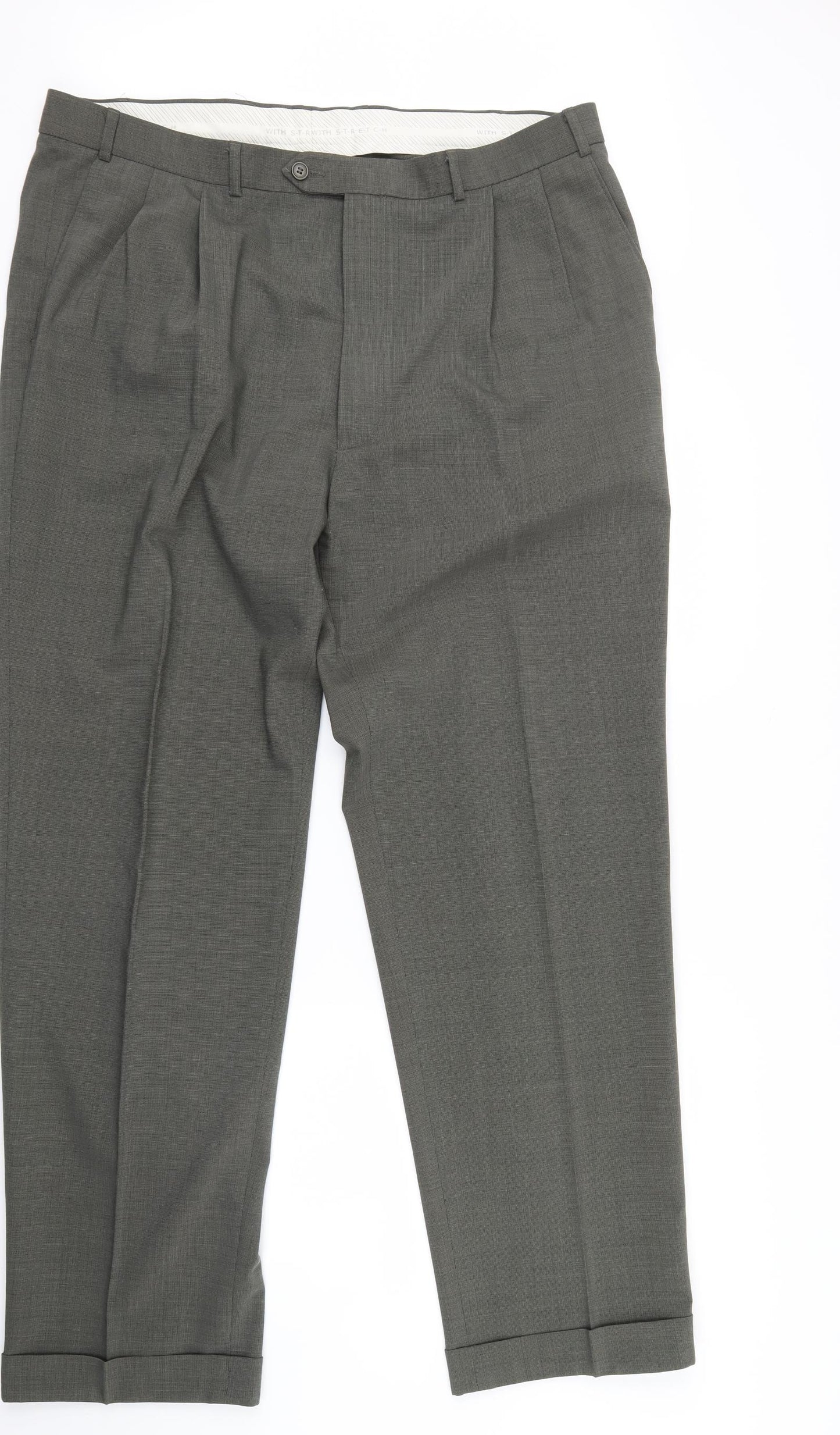Marks and Spencer Mens Grey   Trousers  Size 40 in L32 in