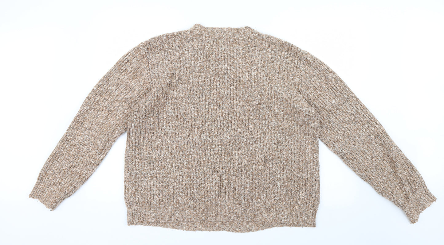 Primark Womens Beige  Knit Pullover Jumper Size 14