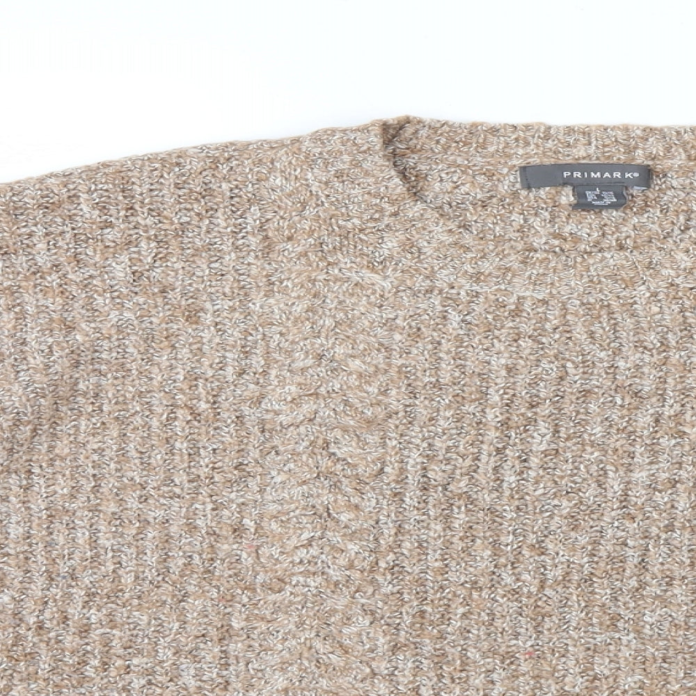Primark Womens Beige  Knit Pullover Jumper Size 14