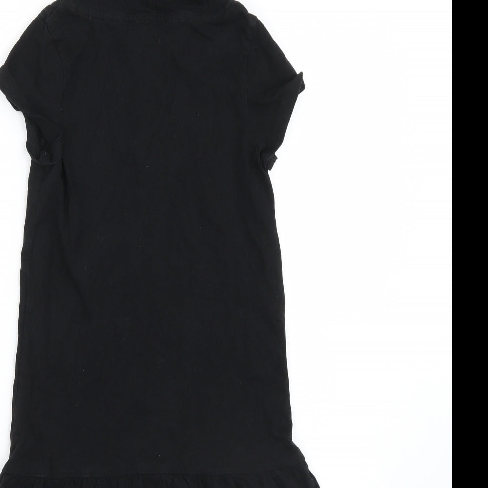 H&M Girls Black   Basic T-Shirt Size 7-8 Years