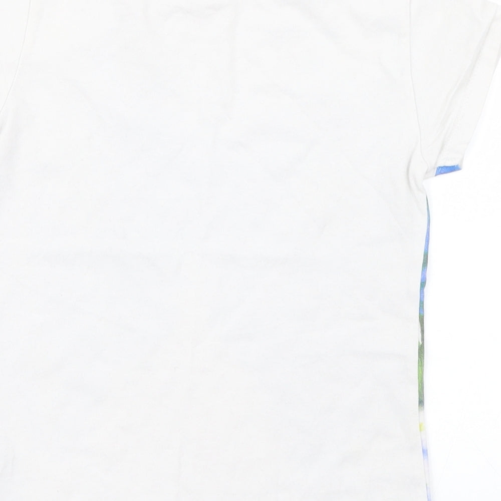 Zara Girls Blue Floral  Basic T-Shirt Size 5-6 Years