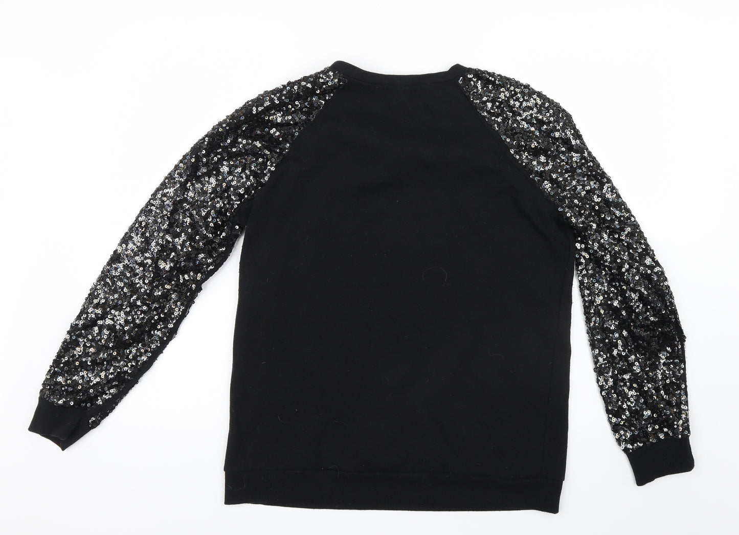 Internacionale Womens Black  Knit Pullover Jumper Size 12