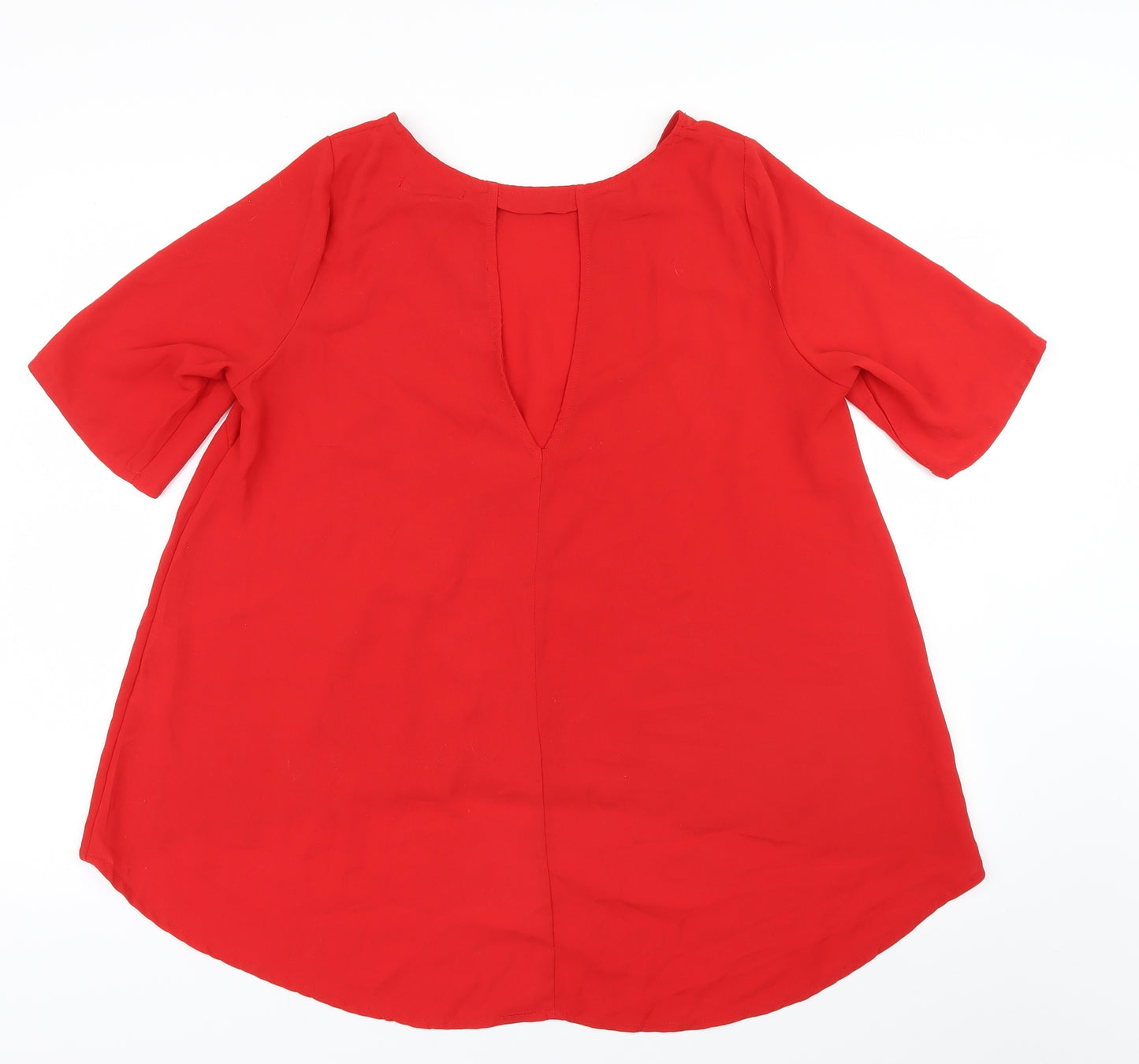 Glamorous Womens Red   Basic Blouse Size 10