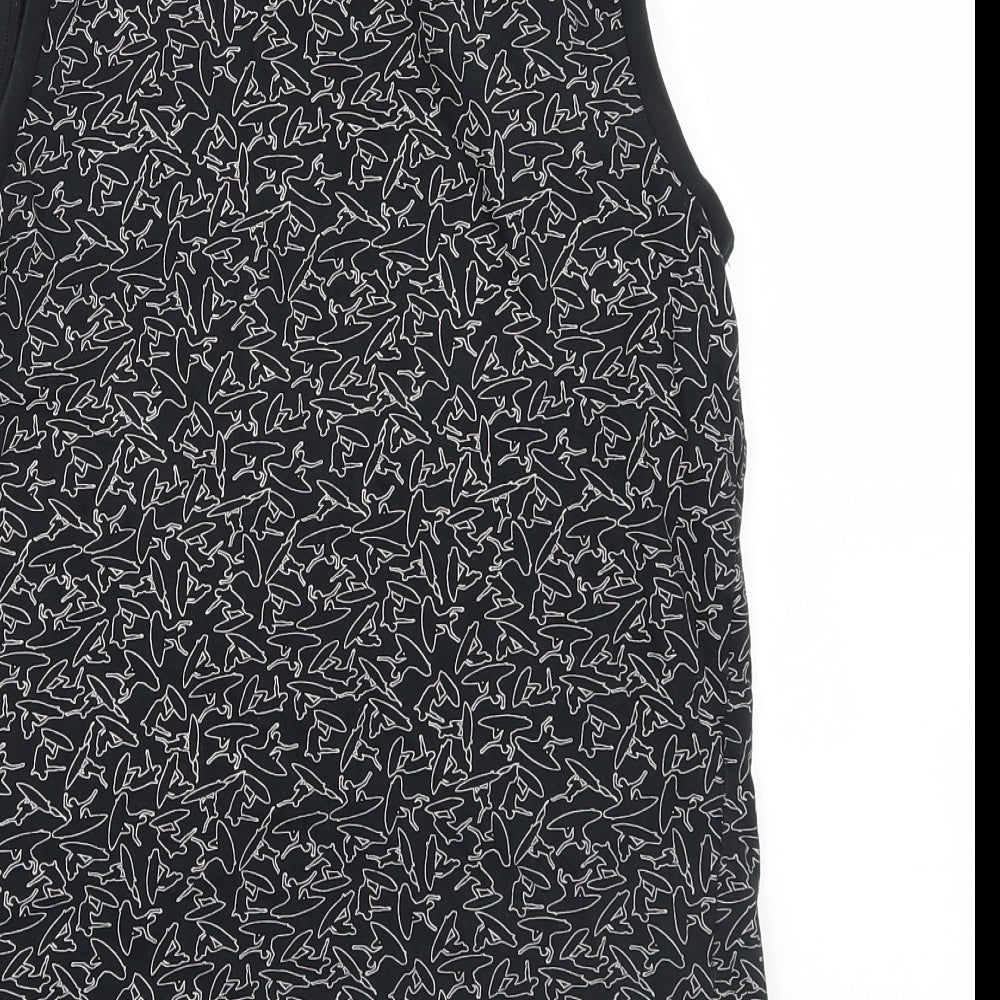 F&F Boys Black Geometric  Basic Tank Size 11-12 Years