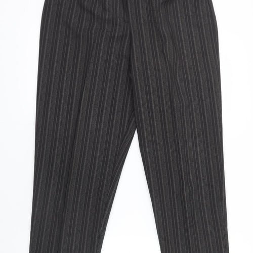 Best basics Womens Black Striped  Trousers  Size 14 L29 in