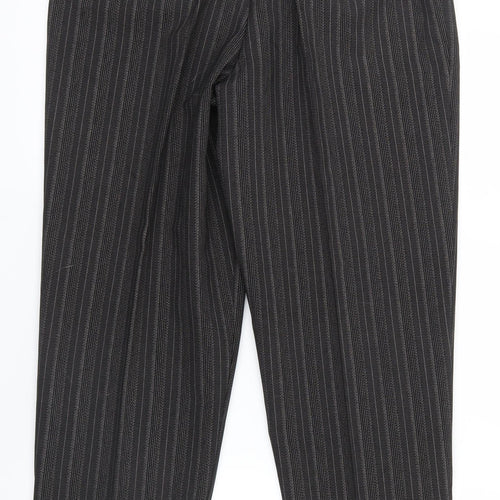 Best basics Womens Black Striped  Trousers  Size 14 L29 in