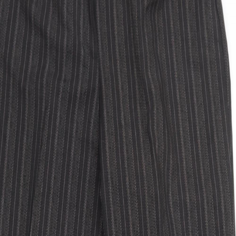 Best basics Womens Black Striped  Trousers  Size 14 L29 in