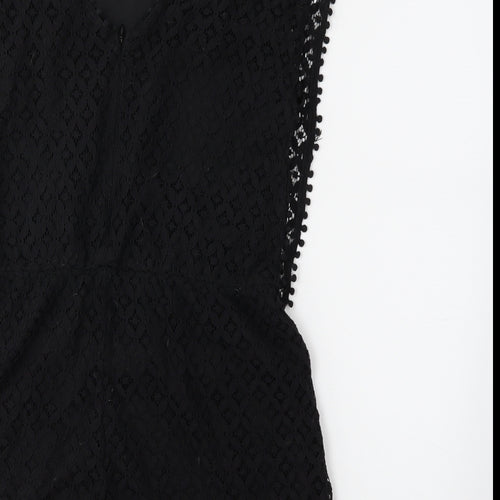 Boohoo Womens Black   Jumpsuit One-Piece Size 12