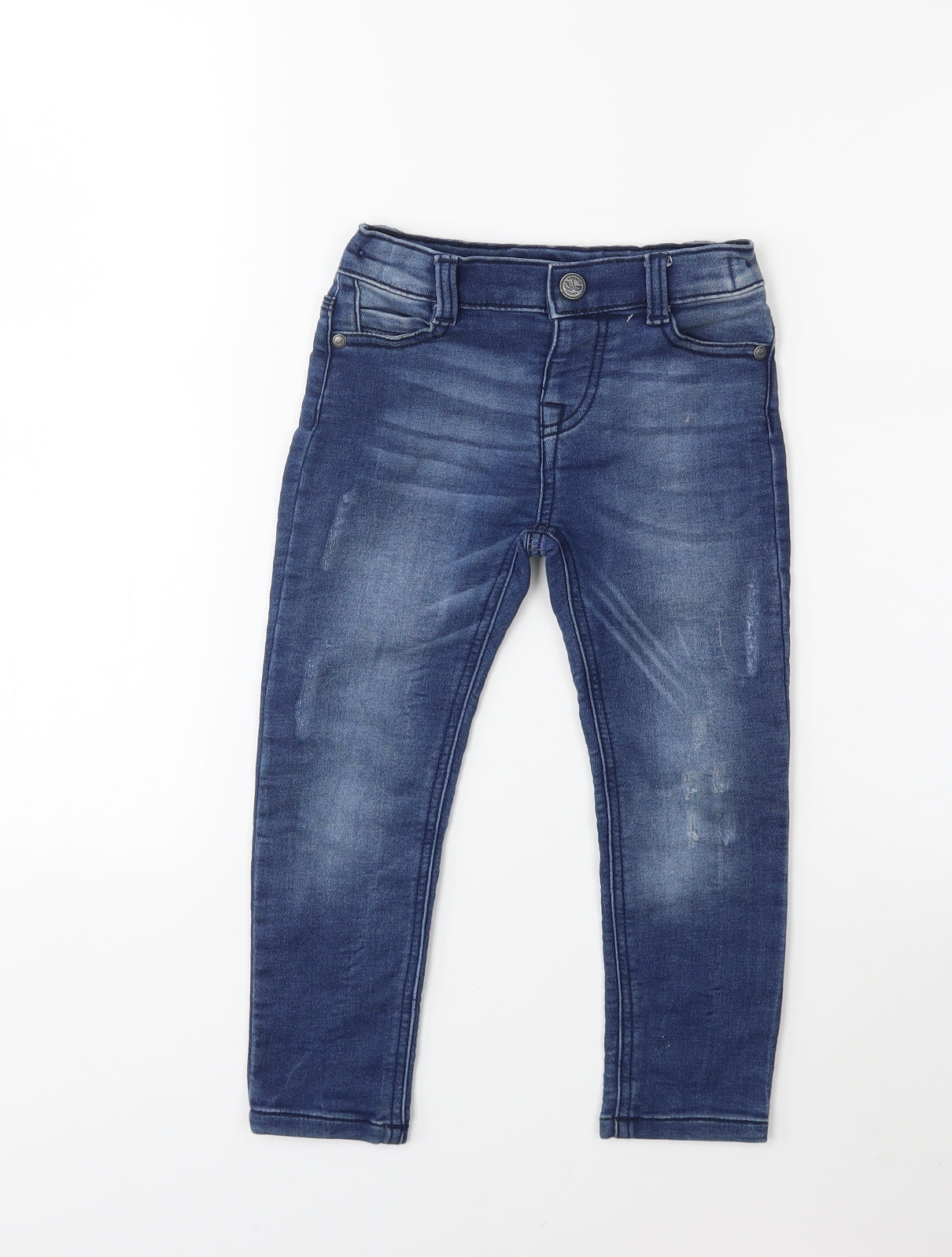 F&F Boys Blue  Denim Skinny Jeans Size 3-4 Years