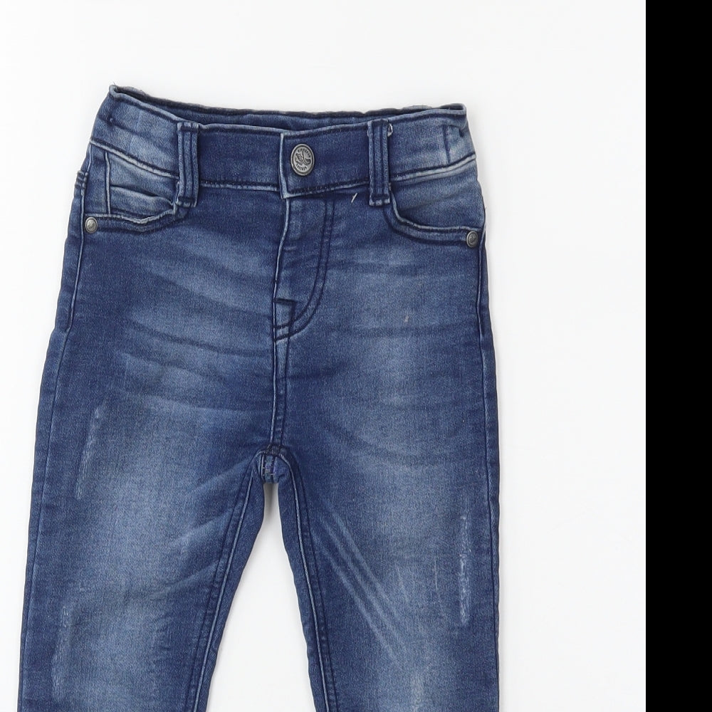 F&F Boys Blue  Denim Skinny Jeans Size 3-4 Years