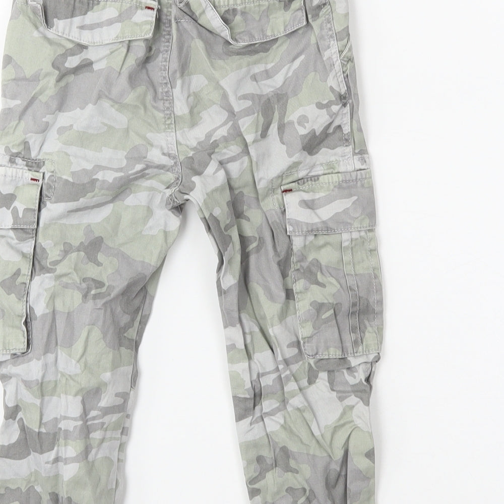 NEXT Boys Green Animal Print  Cargo Trousers Size 2-3 Years