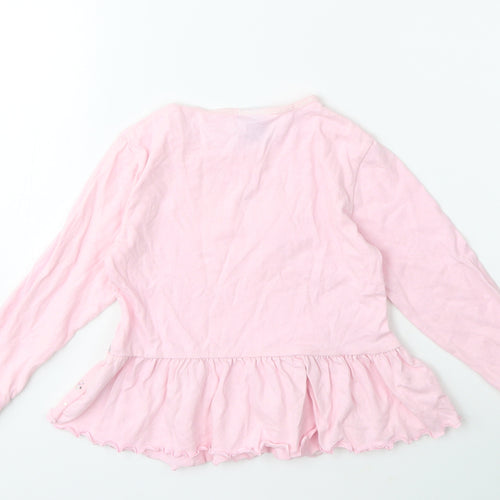 Disney Girls Pink   Basic T-Shirt Size 4-5 Years  - FROZEN