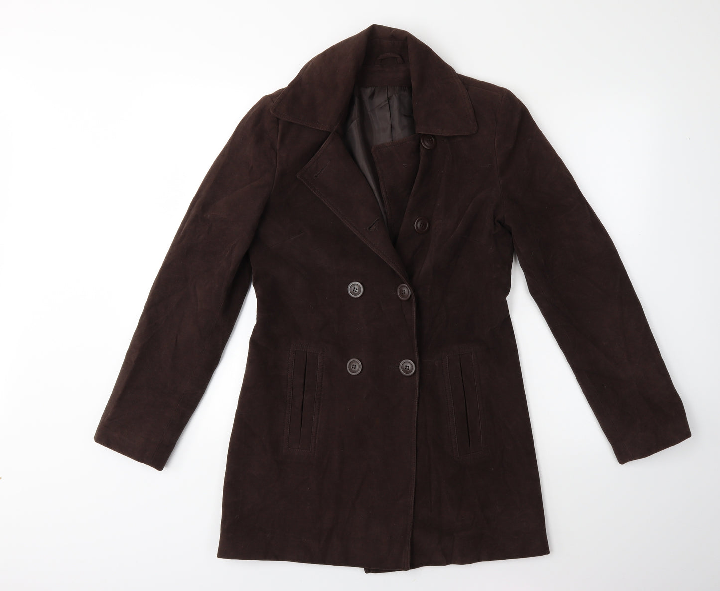 New Look Womens Brown   Overcoat Coat Size 10