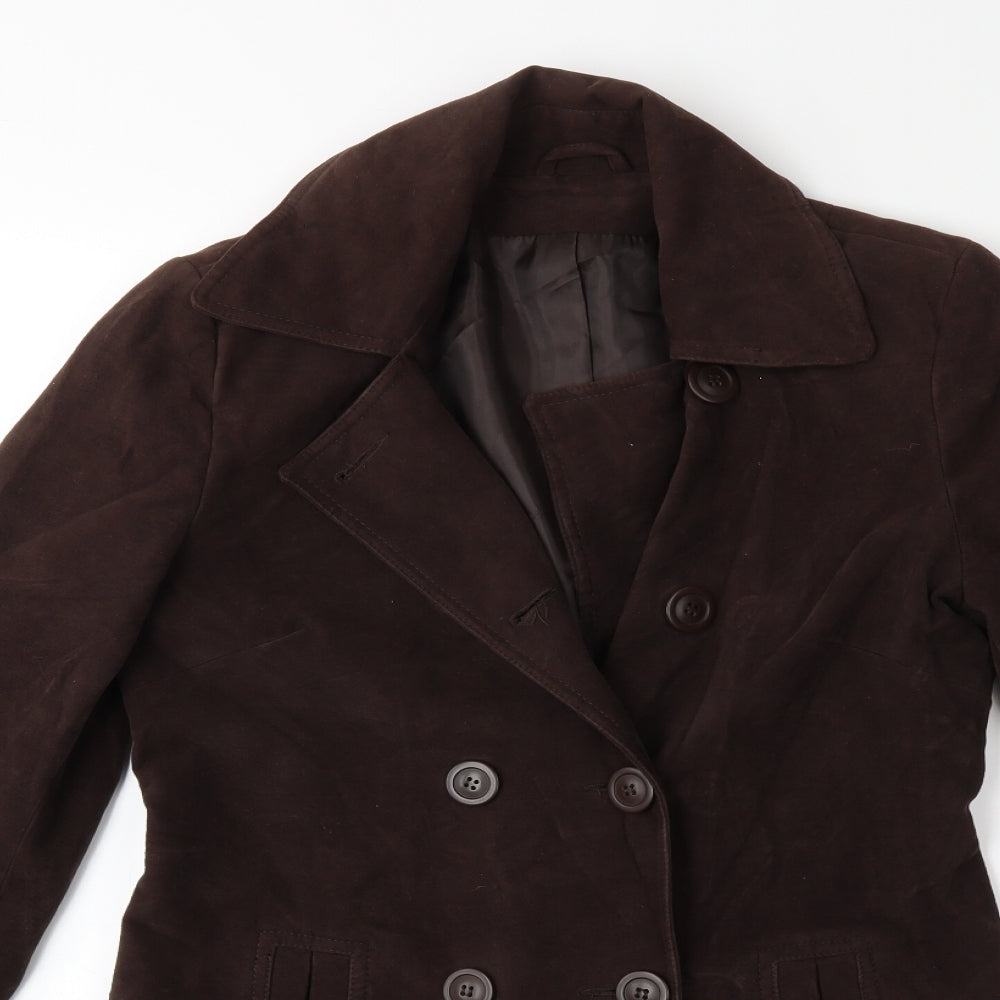 New Look Womens Brown   Overcoat Coat Size 10