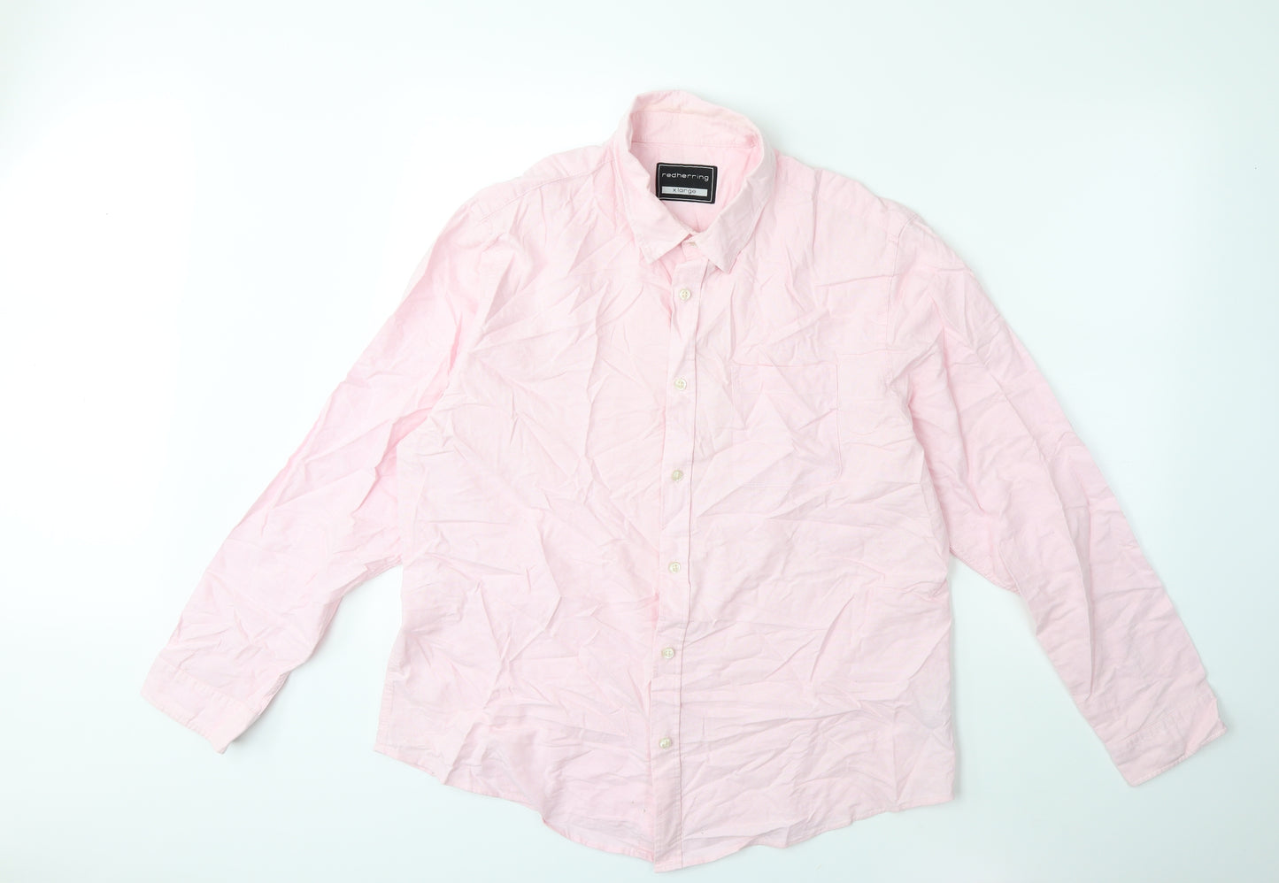 Red Herring Mens Pink    Button-Up Size XL