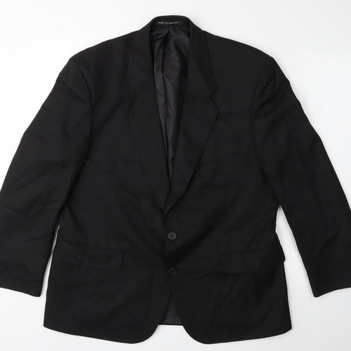 Preworn Mens Black   Jacket Suit Jacket Size 44