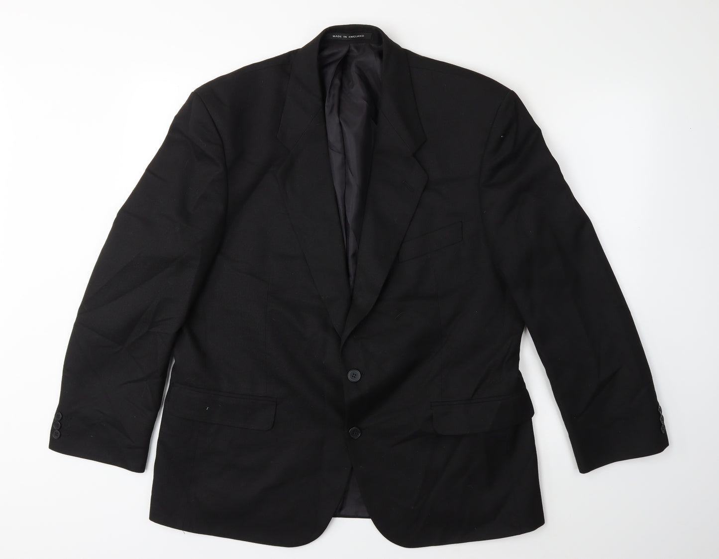 Preworn Mens Black   Jacket Suit Jacket Size 44
