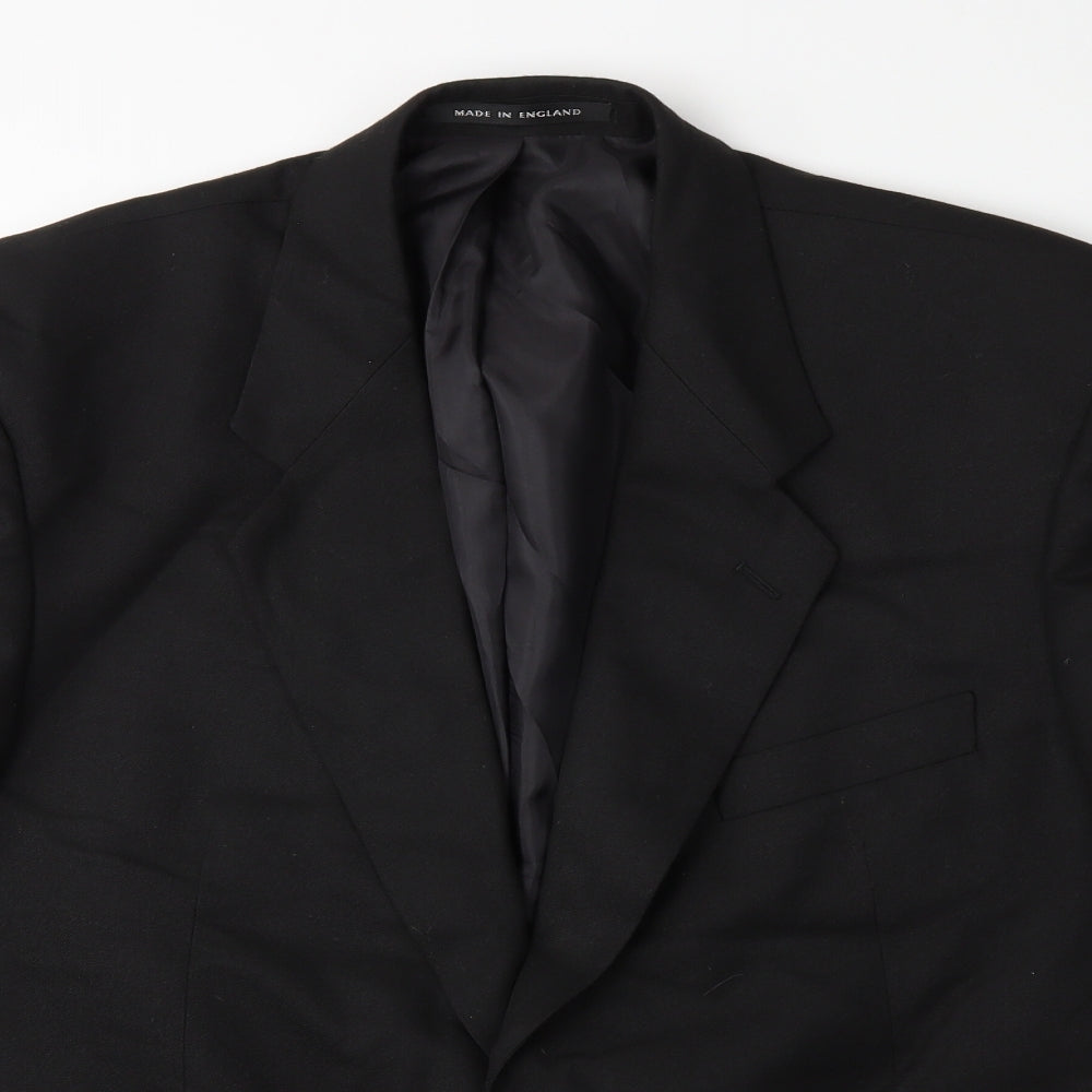 Preworn Mens Black   Jacket Suit Jacket Size 44
