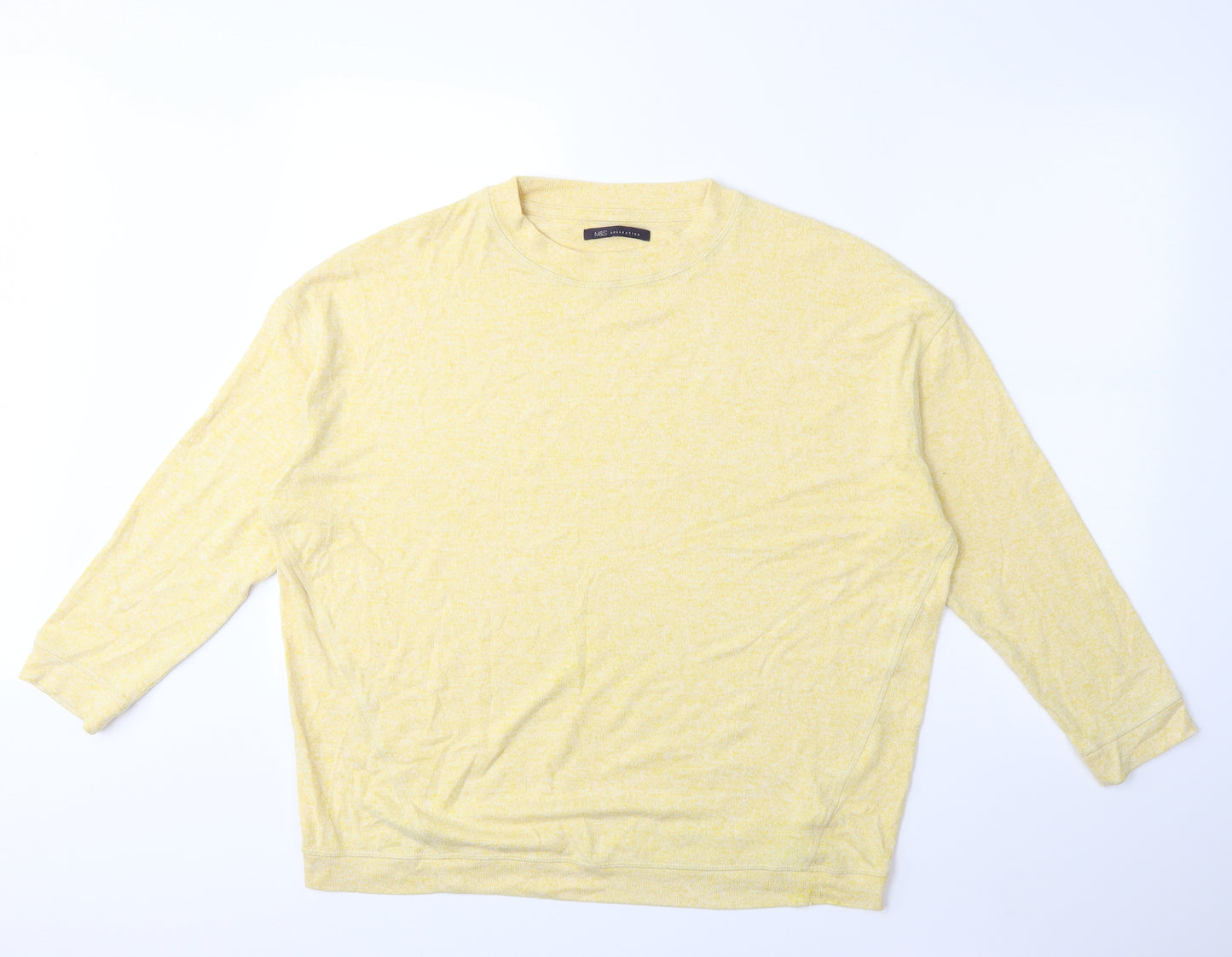 Marks and Spencer Womens Yellow   Pullover Sweatshirt Size 16