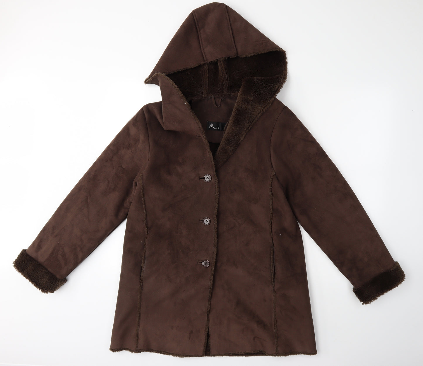 BHS Womens Brown   Overcoat Coat Size 10