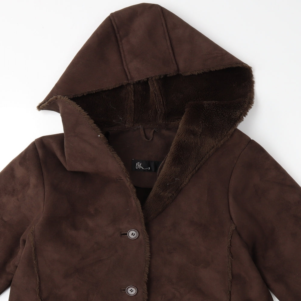 BHS Womens Brown   Overcoat Coat Size 10
