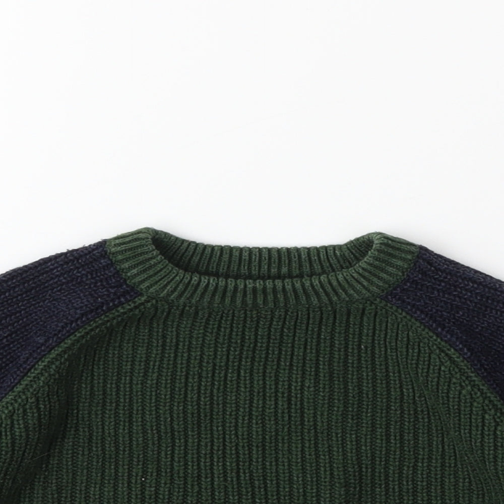 Preworn Baby Green  Knit Pullover Jumper Size 12-18 Months