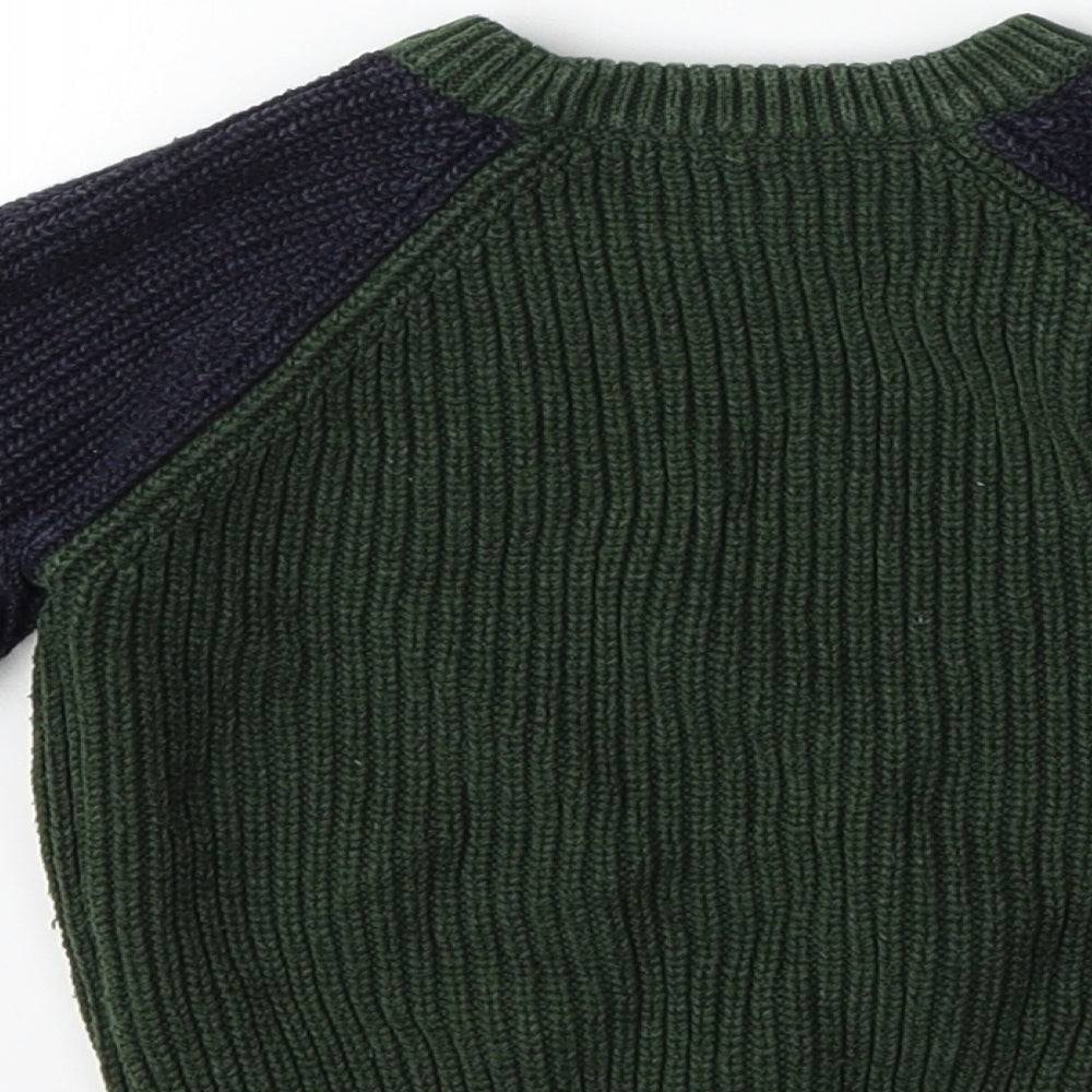 Preworn Baby Green  Knit Pullover Jumper Size 12-18 Months