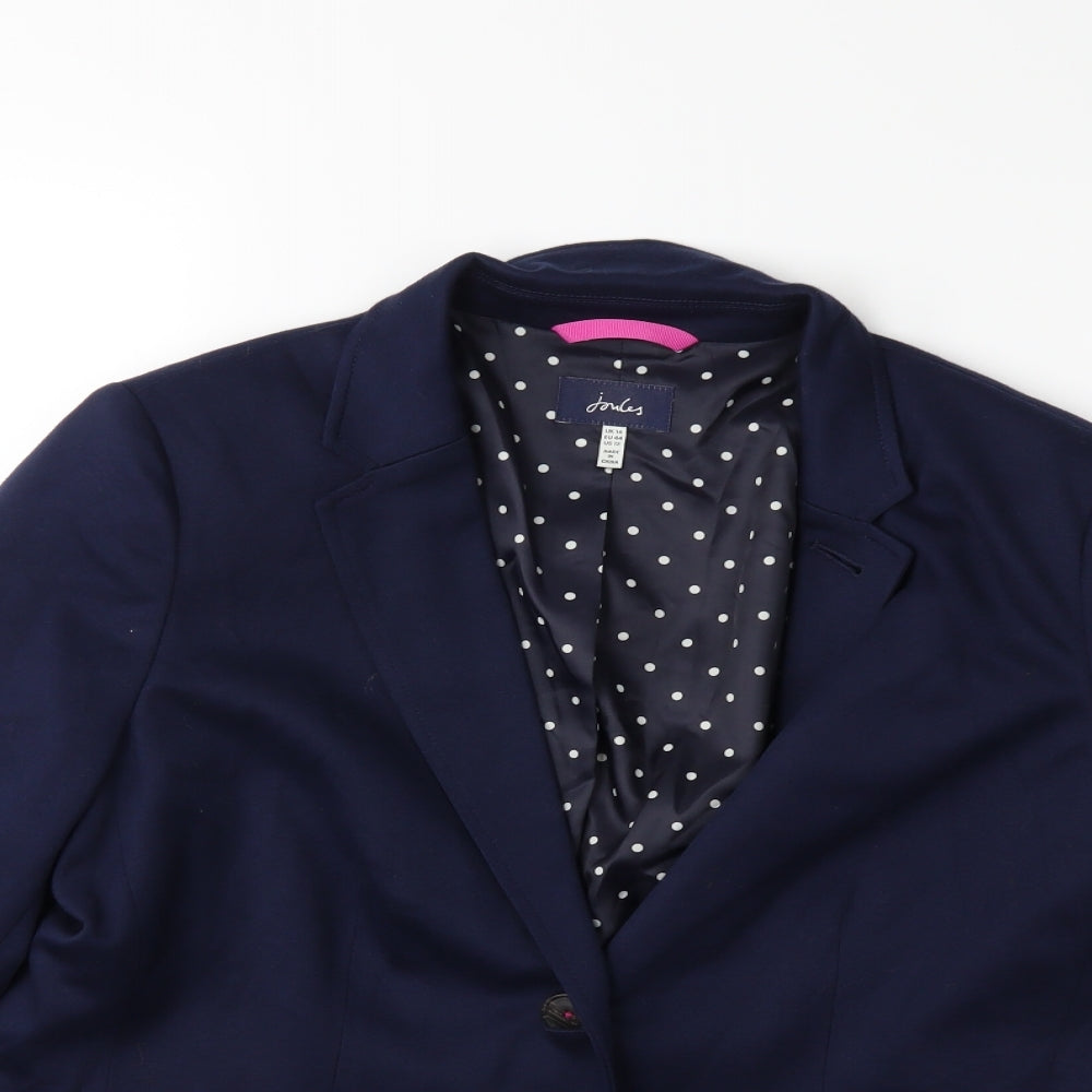 Joules Womens Black   Jacket Blazer Size 14