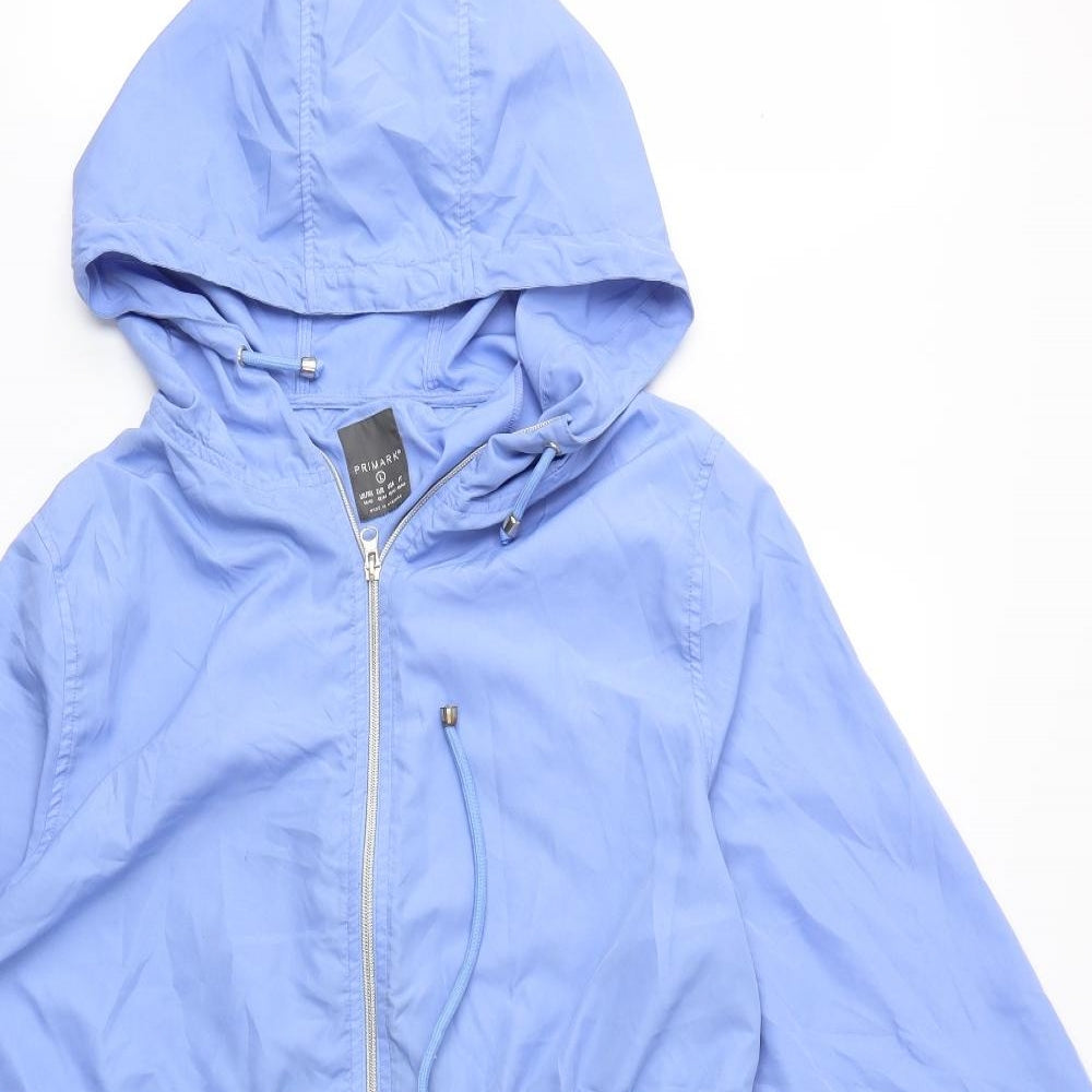 Primark Womens Blue   Rain Coat Coat Size 14