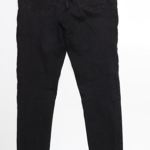 NEXT Womens Black  Denim Skinny Jeans Size 14 L30 in