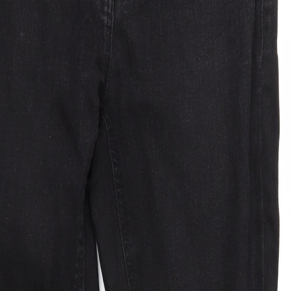 NEXT Womens Black  Denim Skinny Jeans Size 14 L30 in